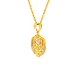 22k Yellow Gold Religious Khanda Medium Pendants with gold weight of 5.44g
